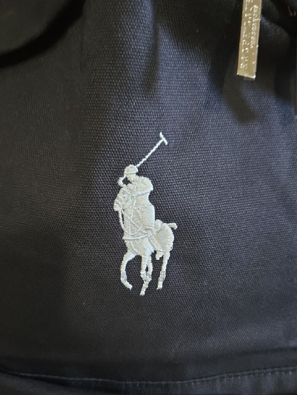 Polo by Ralph Lauren Navy Backpack Polo Player Logo Nwt Father Day Hiking Bag - Picture 2 of 11
